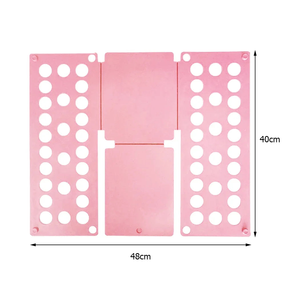 Plastic Folding Clothes Board Easy and Fast Kids Laundry Folder Folding Shirt Board Home Storage Tools for Quick Folding Clot