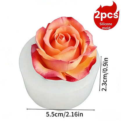 Lotus Flower Silicone Mold，For resin crafting - Suitable for candles、DIYCrafts、Valentine's Day、Mother's Day、Christmas Decorat