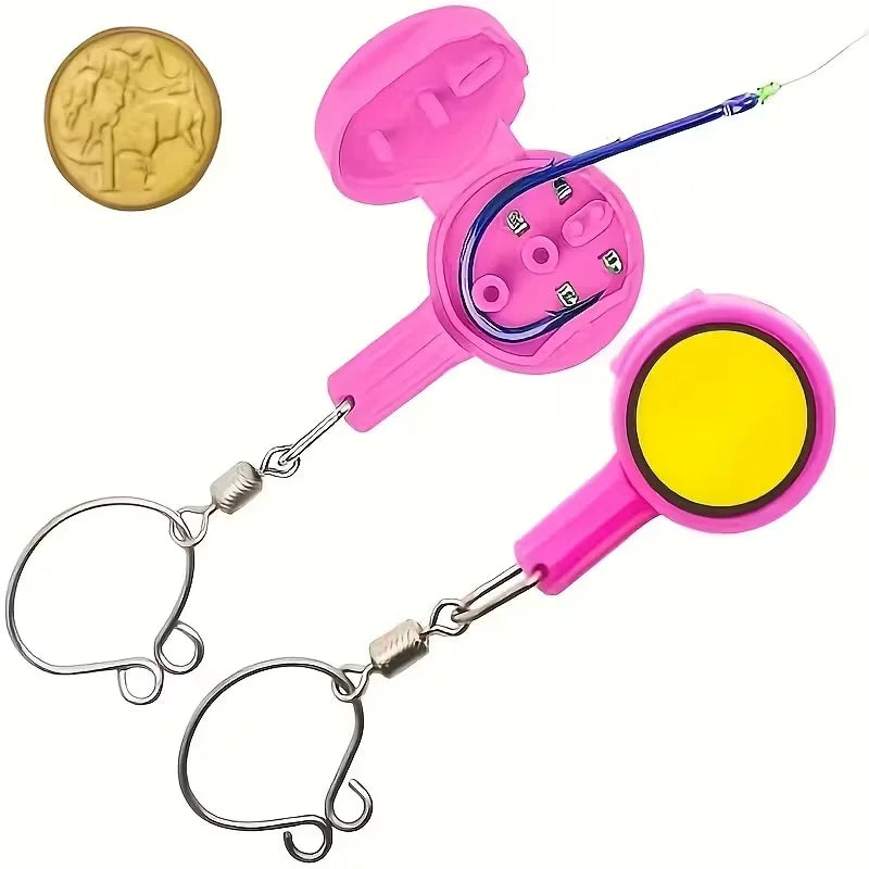 2pcs Fishing Gadgets: Knotting Tool, Outdoor Fishing Supplies Tools For Multifunctional Fishing