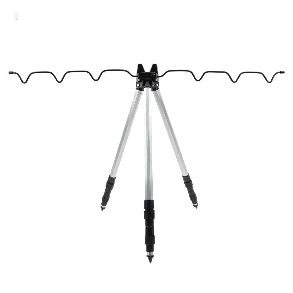 3-Fold Telescopic Bracket Holder Sea Pole Support Frame Fishing Rod Rest Base Load-Bearing Tripod Stand for Angling