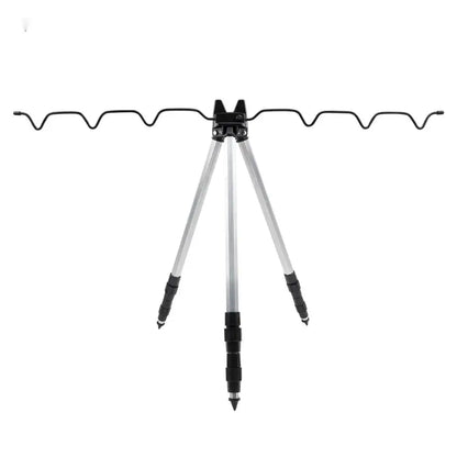 3-Fold Telescopic Bracket Holder Sea Pole Support Frame Fishing Rod Rest Base Load-Bearing Tripod Stand for Angling