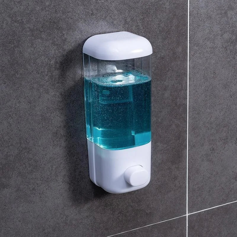 500/1000ML Wall Mounted Soap Dispenser Manual Press Soap Dispenser Shampoo Shower Gel Container Bottle Bathroom Liquid Dispen