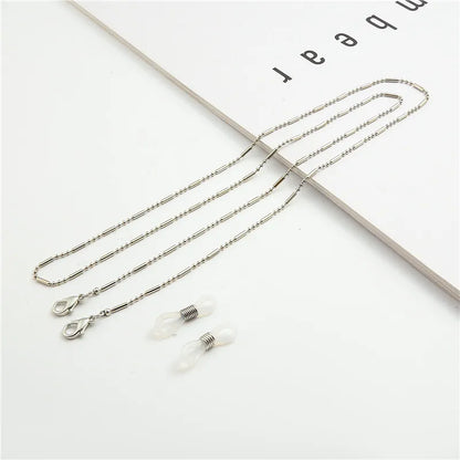 Fashion Reading Glasses Chain Pearl Flower Glasses Hanging Rope Anti-Lost Eyewear Mask Lanyard Women Sunglasses Glasses Chain