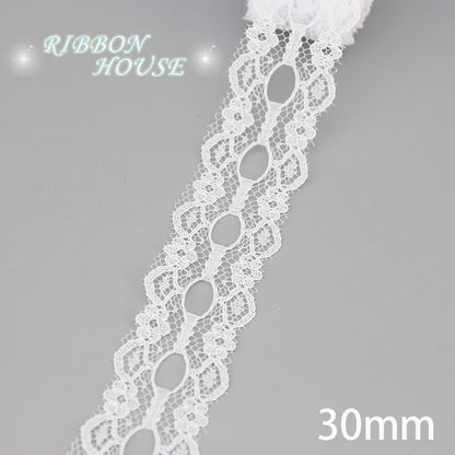 (5 yards/roll) white Lace fabric Webbing Decoration Lovely gift packing polyester Material