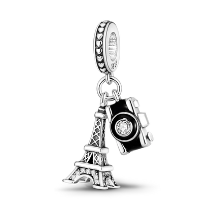 2026 Charms Bead 925 Sterling Silver Pink Butterfly Luminous Firefly Dangle Fit Bangle Bracelet Necklace DIY Jewelry - KTC067