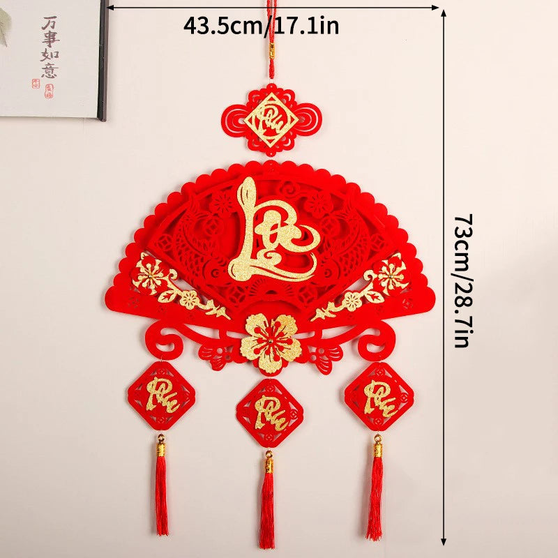 Vietnamese Spring Festival Decorations Paper Flowers Hanging Ornament 2026 New Year Home Decoraitons Room Wall Decor - S4