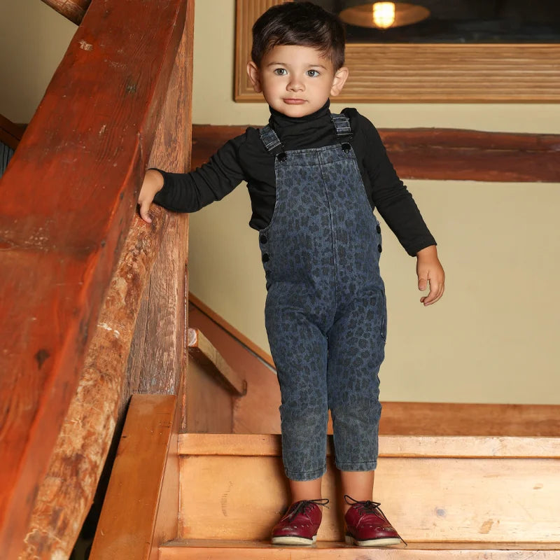 Ali Co AW26 denim leopard collection boys girls clothing dress skirt shirt vest and overalls