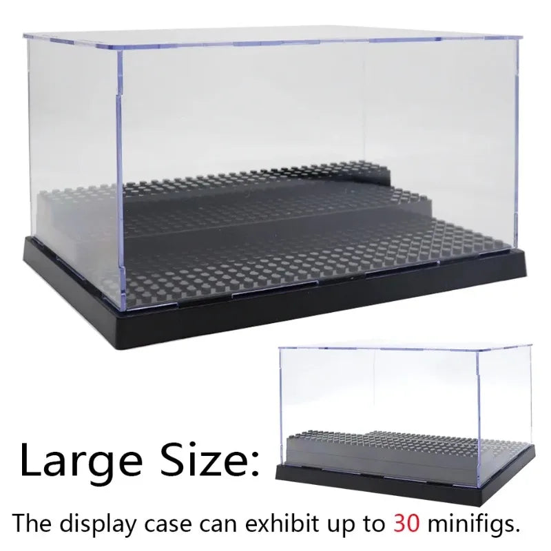 Compatible building block display box storage box building block doll collection step-by-step hand display