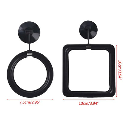 Aquarium Fish Feeding Ring Fish Tank Heart Floating Station Food Tray Square Round Feeder With Suction Cup Fish Tank Accessor
