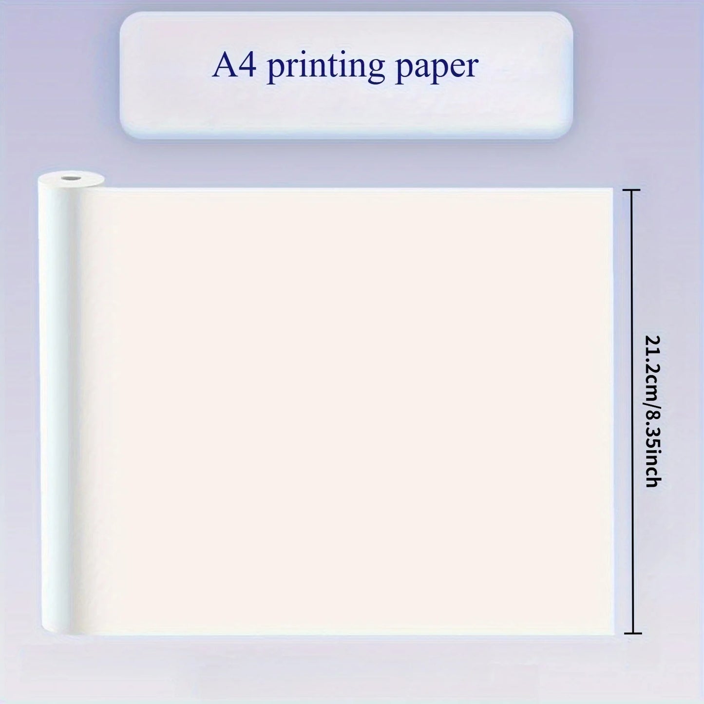 A4 Thermal Paper 21x29.7cm Quick-Dry Glossy & Clear Print Portable Printer Durable Quality Portable Printing Paper Thermal Pa