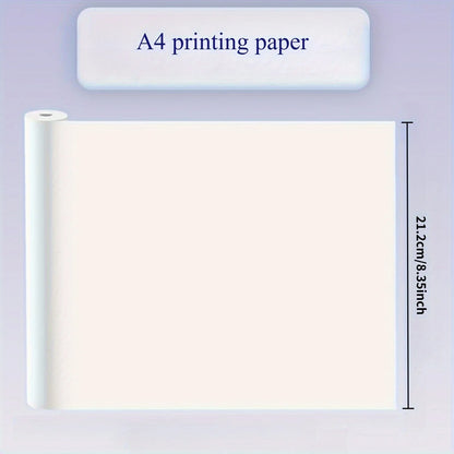 A4 Thermal Paper 21x29.7cm Quick-Dry Glossy & Clear Print Portable Printer Durable Quality Portable Printing Paper Thermal Pa