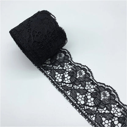 5yards/Lot 60mm Lace Ribbon Handicrafts Embroidered Net Lace Fabric Trim For Sewing Fabric Lace Ribbon Skirt Accessories