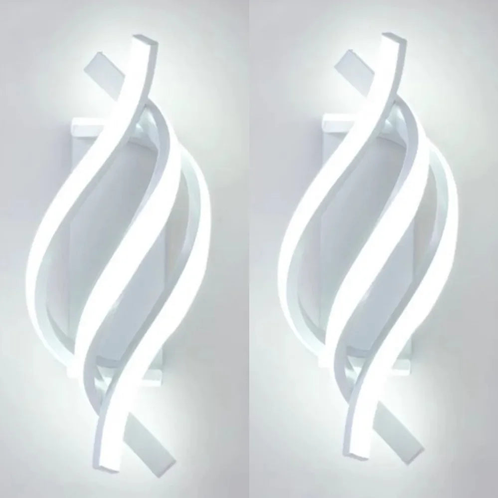 Modern 3 colors LED Wall Lamp Minimalist Black White Line Decor Lights For Bedroom Bedside Backwall Stairway Aisle Illuminati