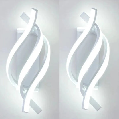 Modern 3 colors LED Wall Lamp Minimalist Black White Line Decor Lights For Bedroom Bedside Backwall Stairway Aisle Illuminati