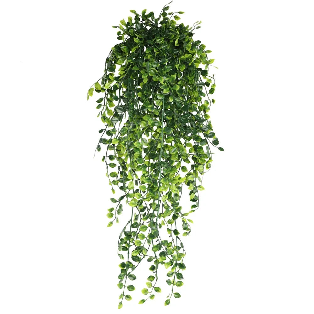Persian fern Leaves Vines Home Room Decor Hanging Artificial Plant Plastic Leaf Grass Wedding Party Wall Balcony Decoration -