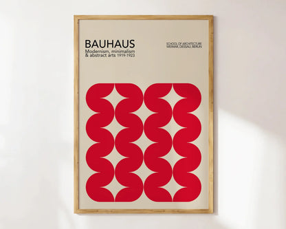 Mid Century Bauhaus Geometric Canvas Prints Poster Retro Abstract Wall Art Painting Pics for Modern Living Room Home Decorati
