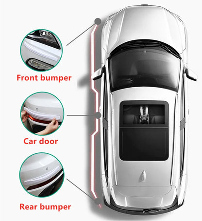 Anti Collision Car Bumper Guard Strip Car Sticker Door Edge Guards Trim Molding Protection Strip Scratch Protector Car Crash 