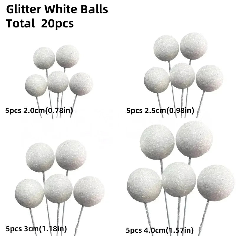 20 Pcs Ball Cake Topper Decorations Mini Balloons Cake Topper Sticks Gold Balls Cake Picks Cake Topper Balls Cake Decorations