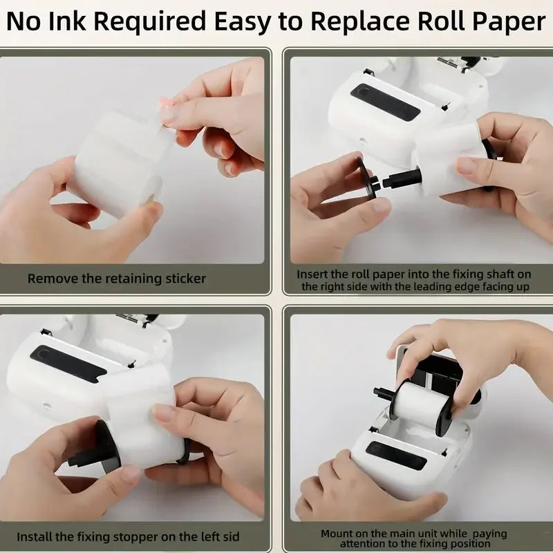 1Roll 40x20MM Compatible Phomemo M110 M220 M200 Self-Adhesive Color Laser Thermal Paper, E210 P50 Detong P1 HPRT T20 MAKER