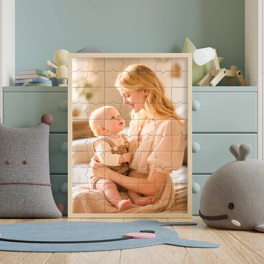 【Custom】Framed Wooden Puzzles, Custom Graduation Photo Puzzles as Gifts, Personalized, Multiple Color Sizes Wooden Frames, Gi