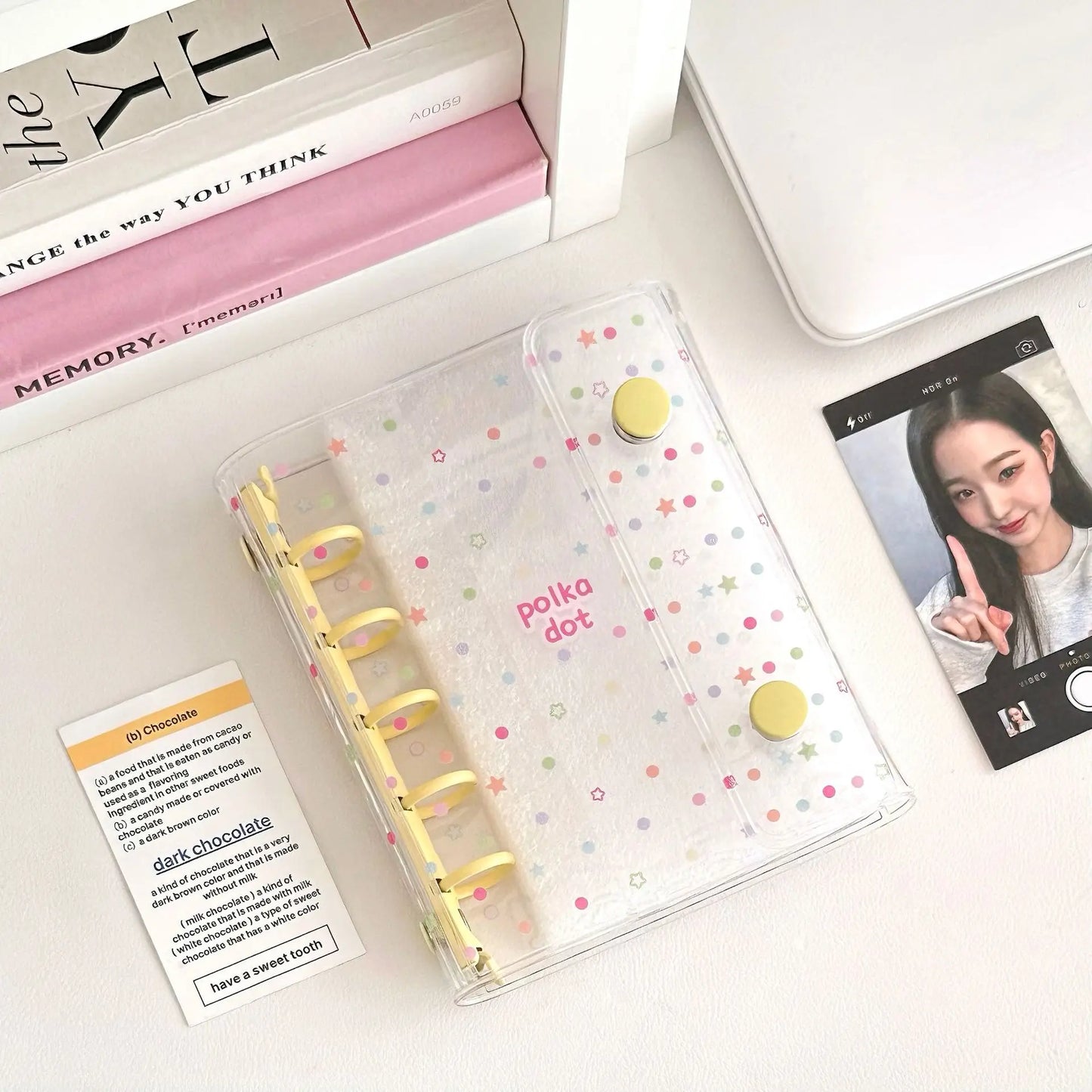 M5 Handbook inner Page 3-inch Card Booklet Loose Page DIY Binder Photocards Collect Book Diary Agenda Planner DIY Cover Album