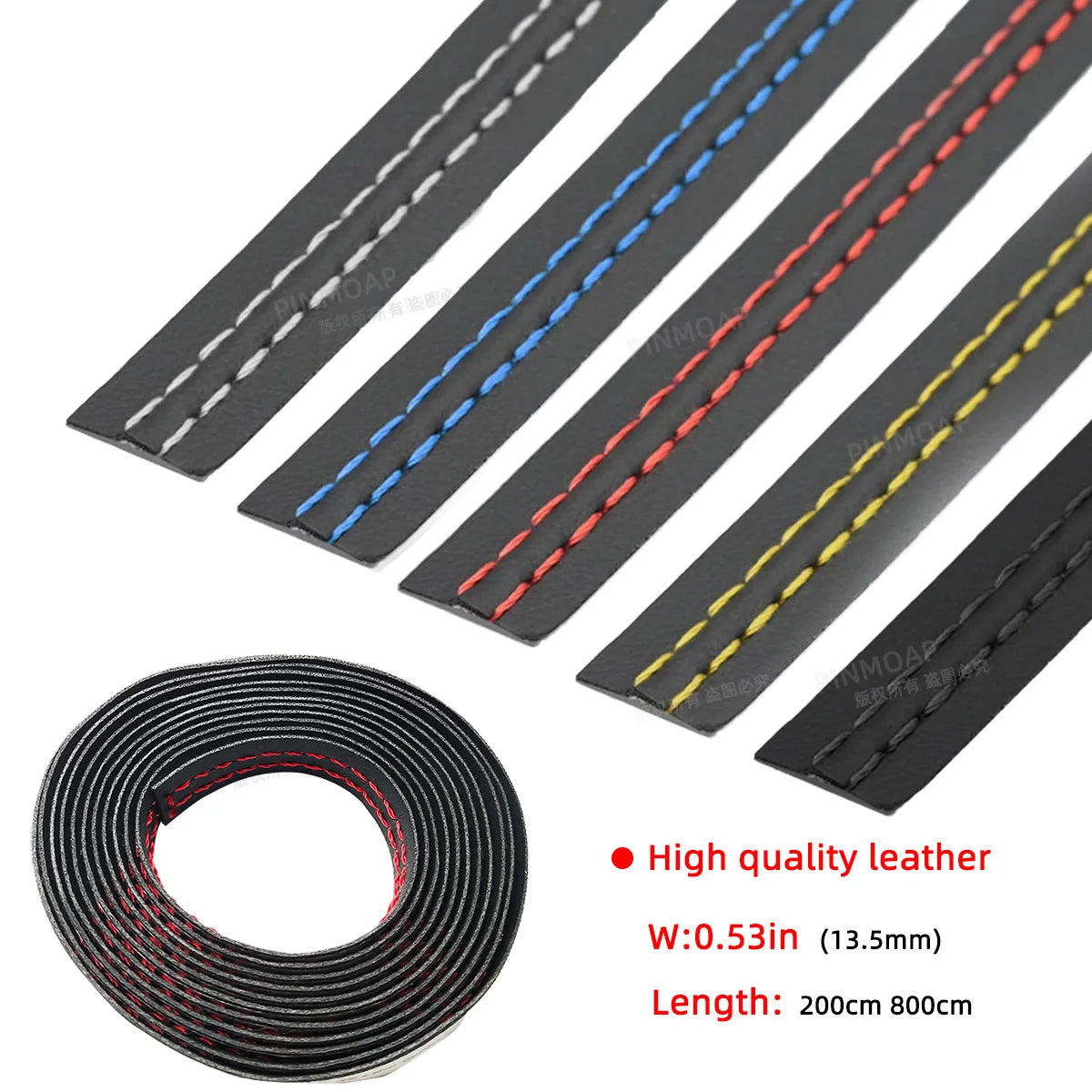 2m/8m Car Self-adhesive Moulding Trim Car Interior Dashboard Leather Decoration Line DIY Braid Strip Car Style Decoration