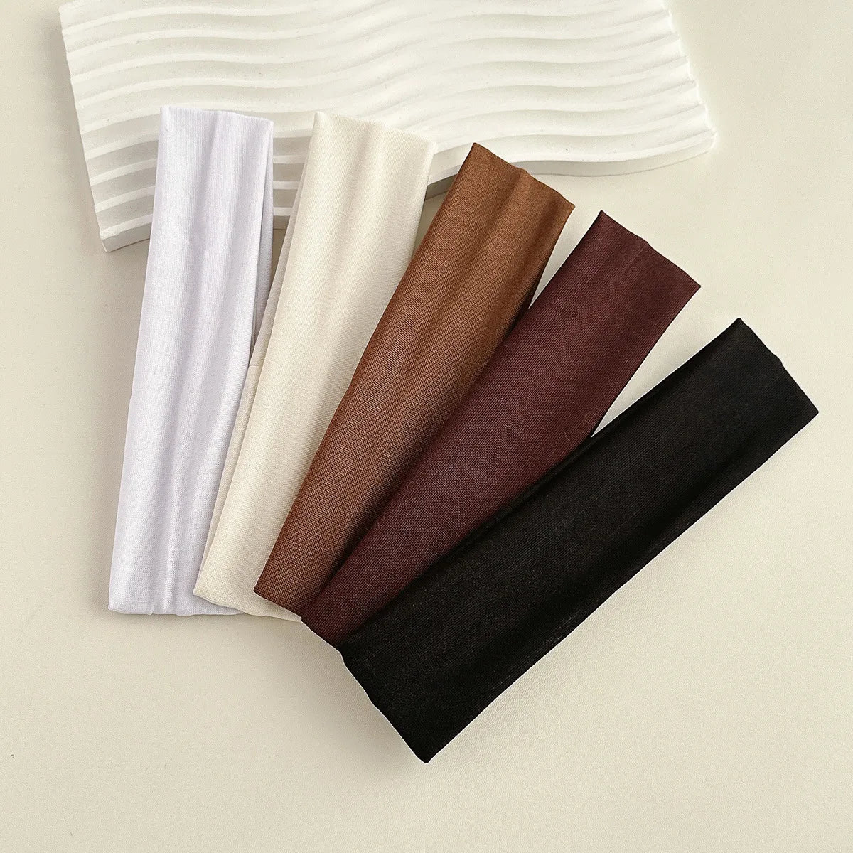 Four Seasons Solid Sports Headbands For Women Fitness Running Yoga Solid Color Elastic Hairbands Stretch Makeup Hair Accessor