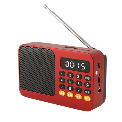 Bluetooth 5.0 Portable FM Radio Small Emergency Recargable Sound Box Mini Vintage Speaker Mp3 Player Support TF Card USB Driv