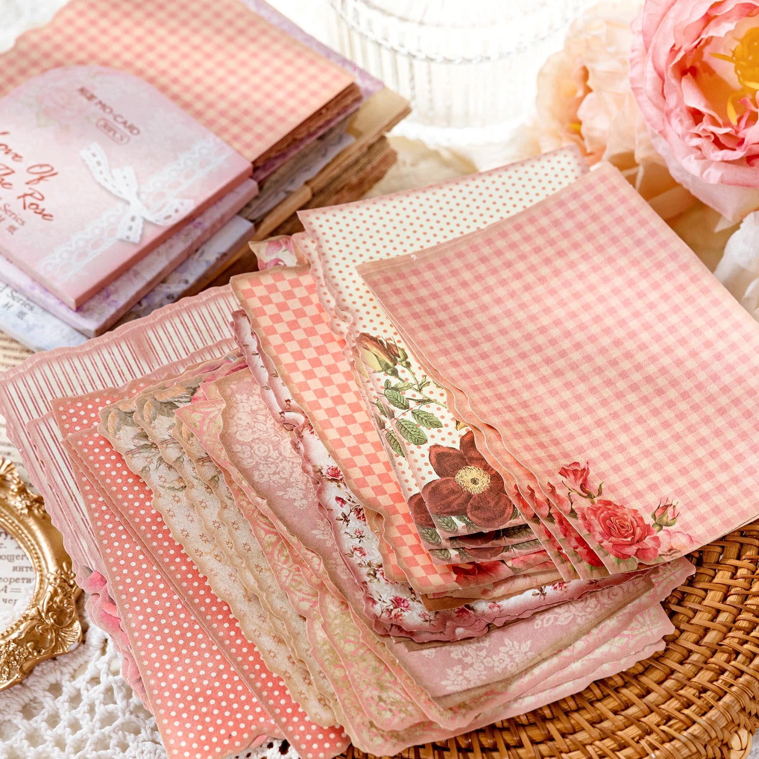 30 Sheets Vintage Journal Scrapbooking Supplies Material Labels paper for Journal notebook Planner hand made Craft Supplies