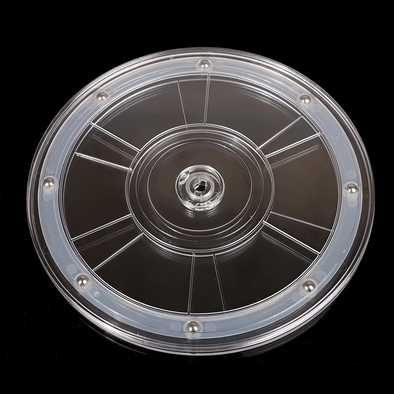 Turntable Acrylic 360 Rotating Display Stand Transparent Round Base Lazy Susan Jewelry Decor Swivel Plates Furniture Hardware