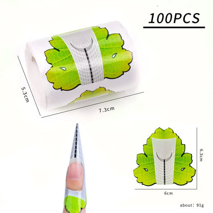 Forms for Extension Nail Molds Gel Paper for Nails Extension Templates Sculptural Shape Forms for Nails Bottom Polygel Sticke