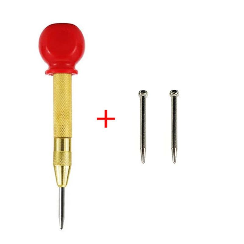 Automatic Centre Punch General Woodworking Metal Drill Adjustable Spring Loaded Automatic Punch Hand Tools for Metal Wood Gla