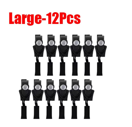 ‌12/6Pcs Universal Instant Zipper Repair Kit With 3 Sizes Detachable Slider Heads-Reusable No-Sew Fix for Jackets,Bags,Coats‌