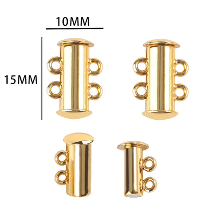 10-5Sets Stainless Steel Strong Magnetic Clasps Magnet End Clasp Connectors For Jewelry Making DIY Bracelet Necklace Accessor