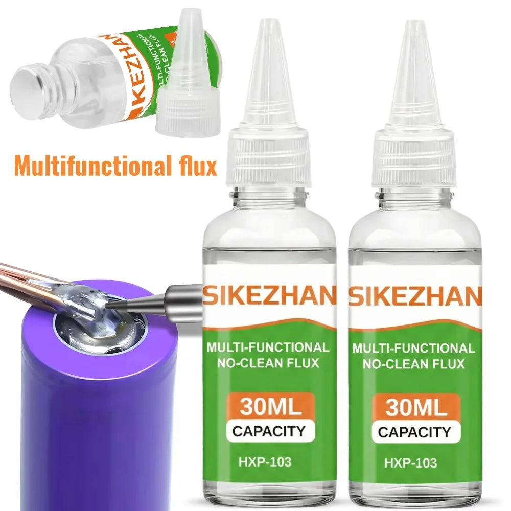 Stainless Steel Liquid Soldering Flux No-Clean Welding Fluid for Nickel Copper Iron 18650 Battery PCB Repair