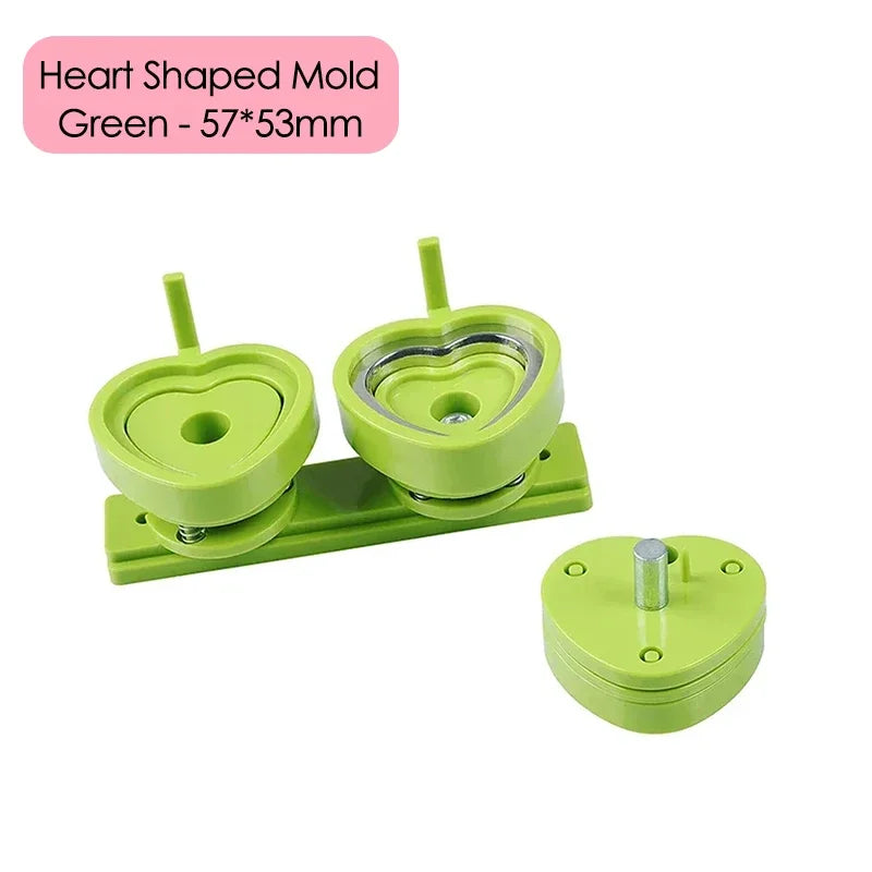 25/32/37/44/58/75mm Badge Maker Molds DIY Button Badge Maker Press Machine Interchangeable Die Mould Round Badge Punching Die