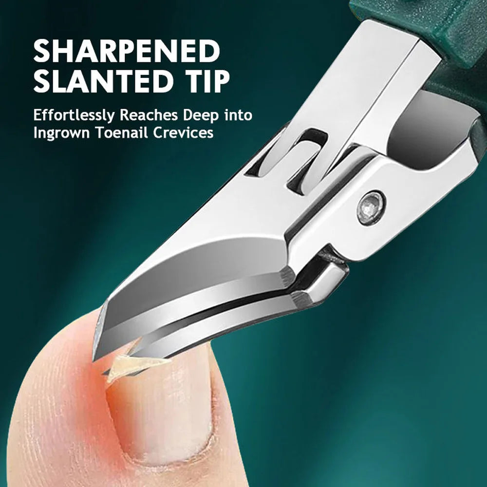 New Pointed-Nose, Beveled, Original Large-Opening Nail Clippers, Pointed-Nose Nail Cutters, Nail Trimmers, Household Pedicure