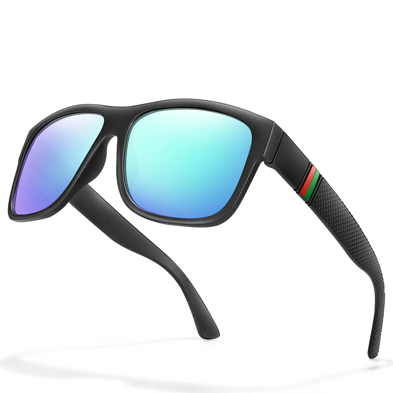 Classic Brand Men Square Polarized Fishing Sunglasses Outdoor Driving Cycling Running Goggles Vintage Large Frame UV400 - EA8