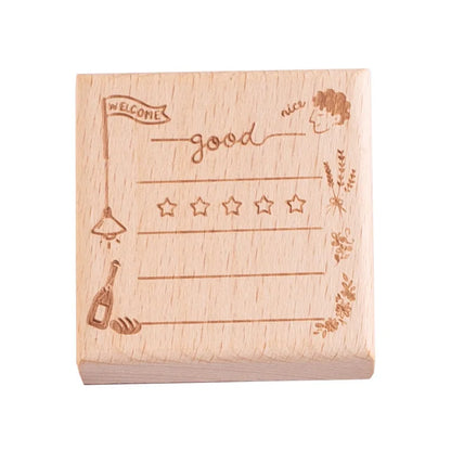 Cute Cat Daily Monthly Calendar Wood Stamp Journaling To Do List Memo Clock in Stamps for Scrapbooking Hobby DIY Craft Suppli