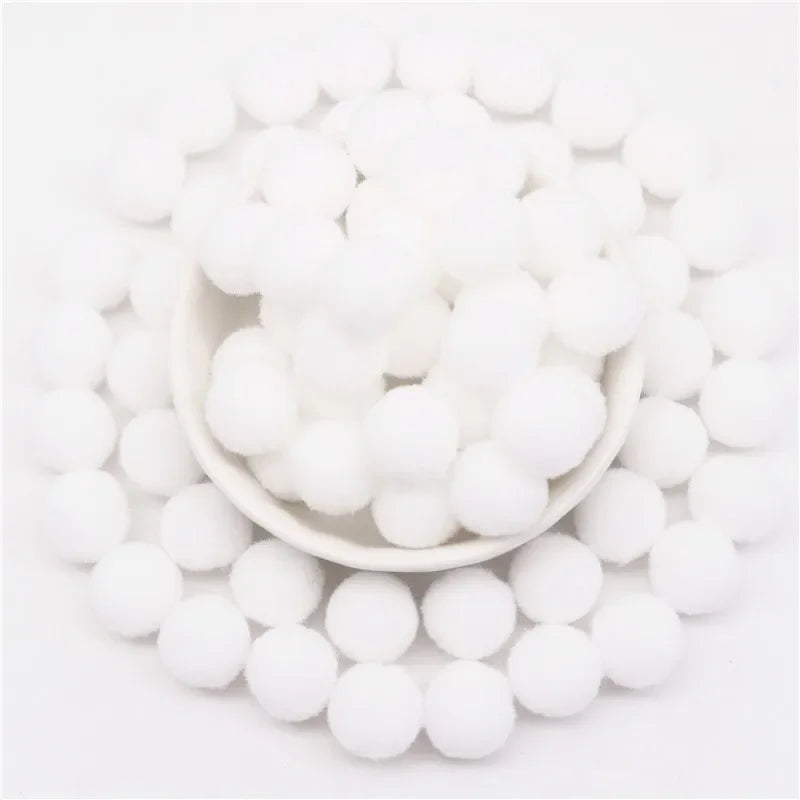 Pompon Balls 8mm 10mm 15mm 20mm 25mm 30mm Fluffy Pompoms Crafts Pompom Diy Handmade Kids Toy Wedding Decoration Craft Supplie