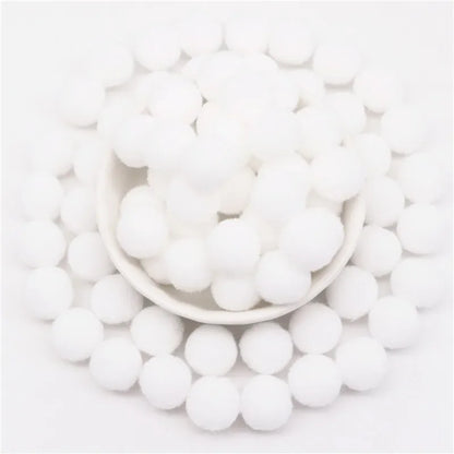 Pompon Balls 8mm 10mm 15mm 20mm 25mm 30mm Fluffy Pompoms Crafts Pompom Diy Handmade Kids Toy Wedding Decoration Craft Supplie