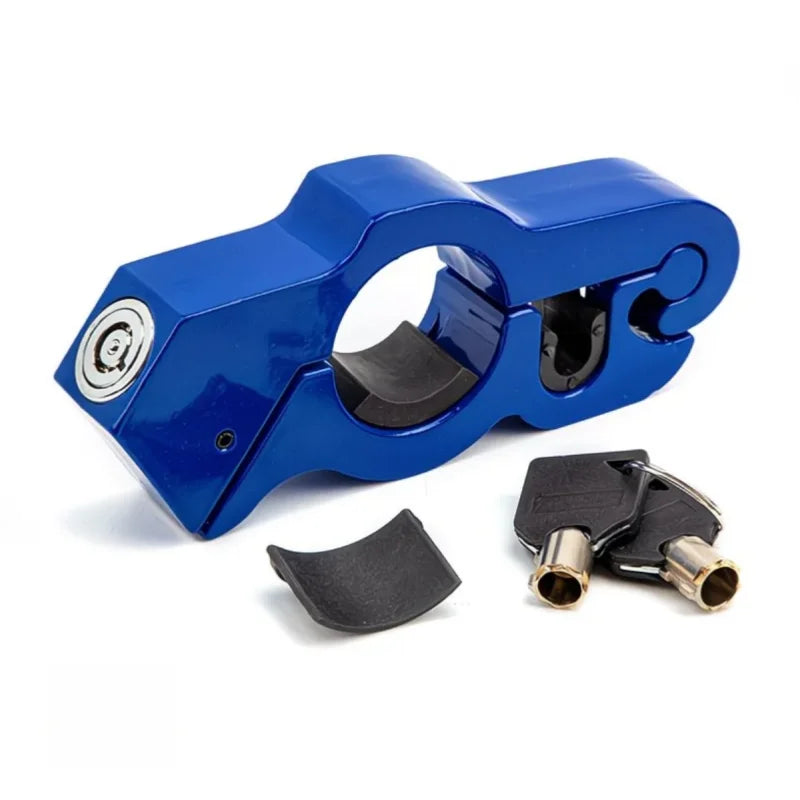 Motorcycle & Bicycle Handlebar Lock Heavy Duty Steel Anti-Theft Lock for ATV/Dirt Bike/Street Motorcycles/Commuter Bikes Univ