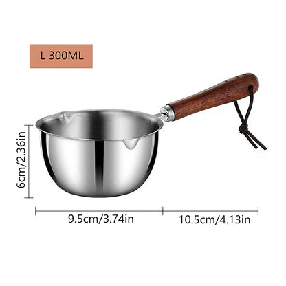 150/300ml Long Handle Wax Melting Pot Stainless Steel Diy Scented Candle Soap Chocolate Butter Handmade Soap Jug Heated Coffe