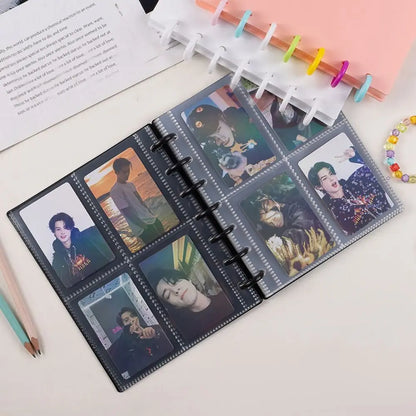 Multi-pockets 3 Inch Photo Album INS Style Idol Cards Collect Book Kpop Card Holder Loose-leaf Binder Photocard Holder