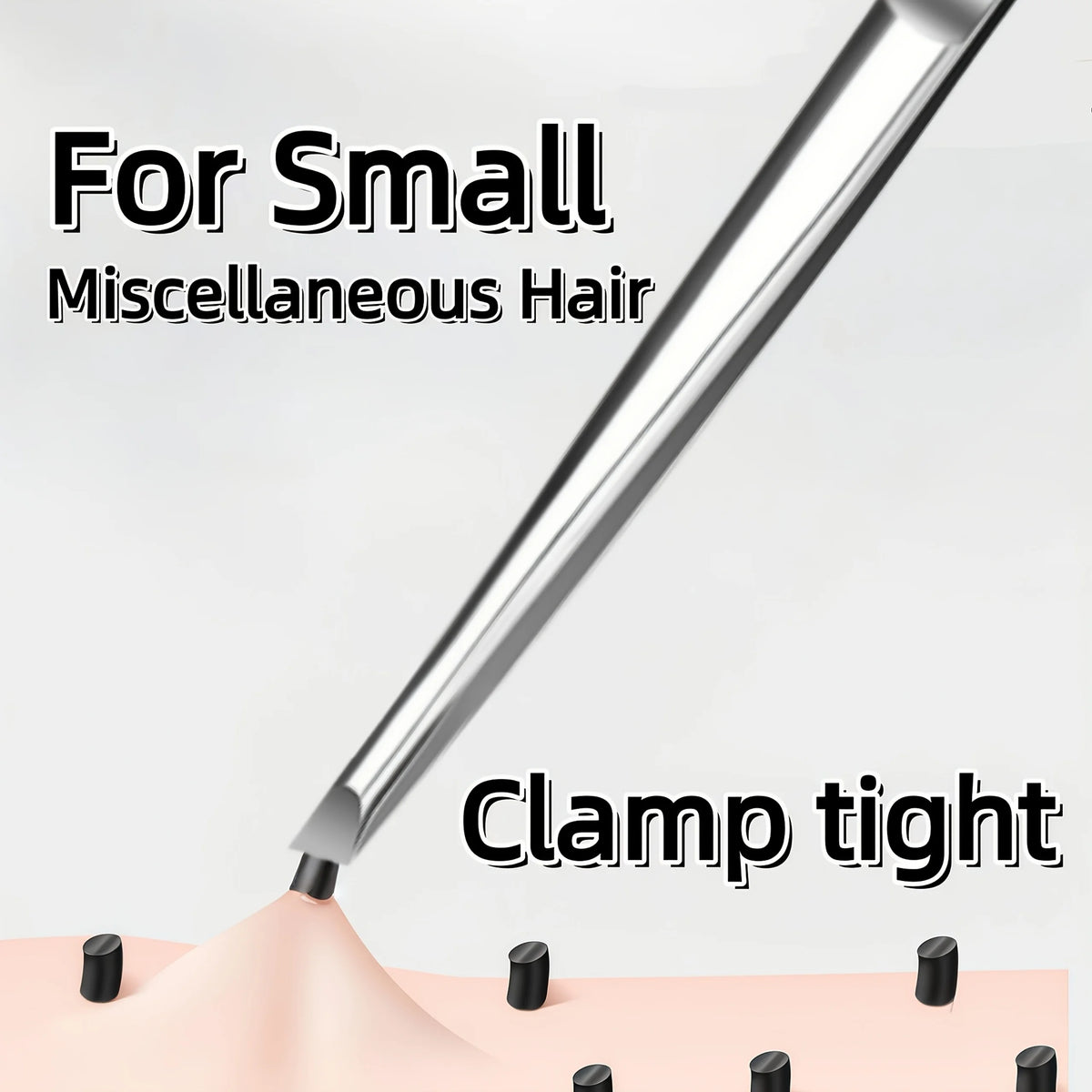 Stainless Steel Tweezers Tool Suitable for Eyebrow Eyelash Application Beard & Mustache Trimming False Eyebrow Applicator Gif