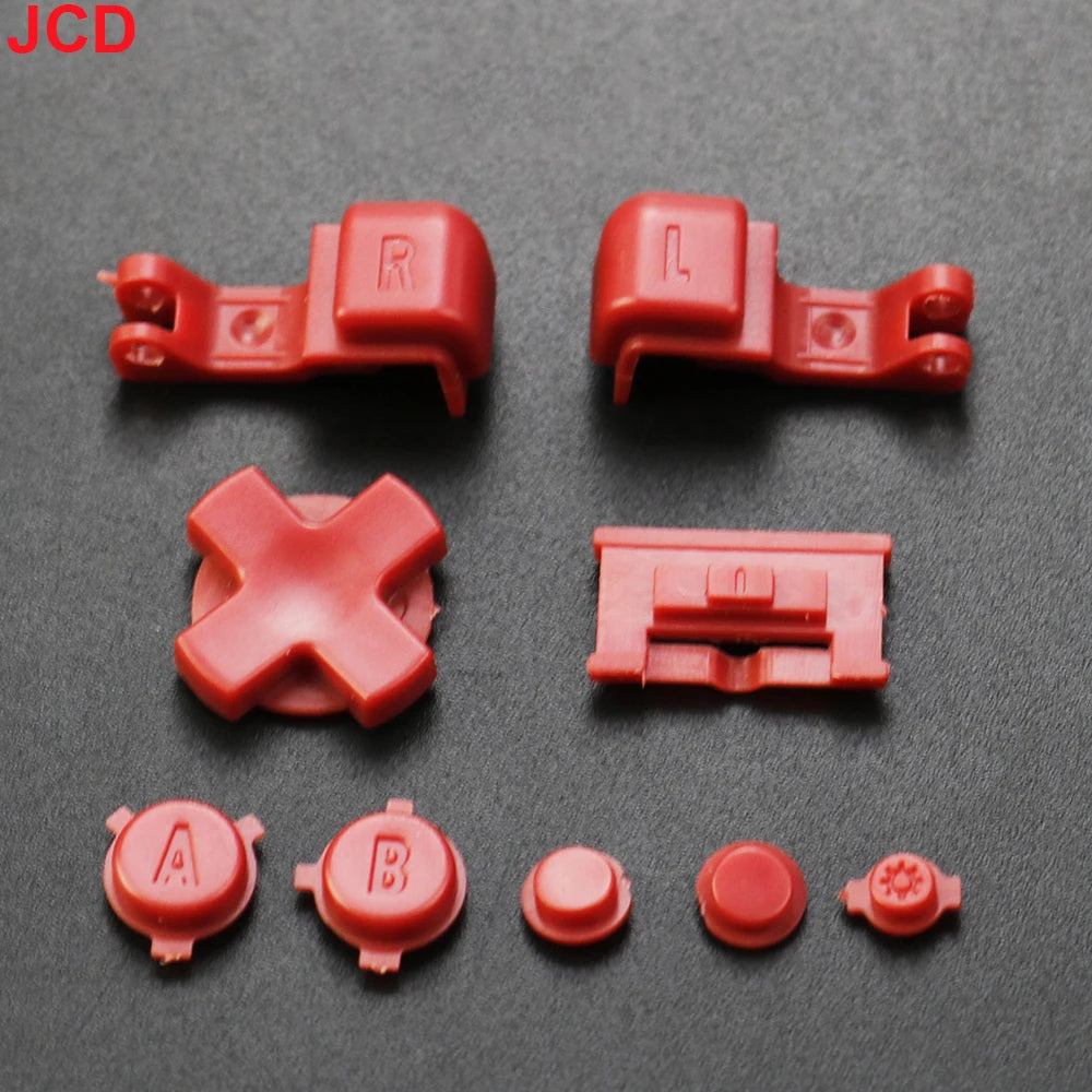 JCD 1set For GameBoy Advance SP GBA SP Plastic Full Button Set For GBA SP A B Select Start Power ON/OFF L R Buttons Kit D Pad