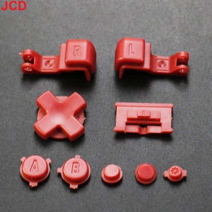JCD 1set For GameBoy Advance SP GBA SP Plastic Full Button Set For GBA SP A B Select Start Power ON/OFF L R Buttons Kit D Pad