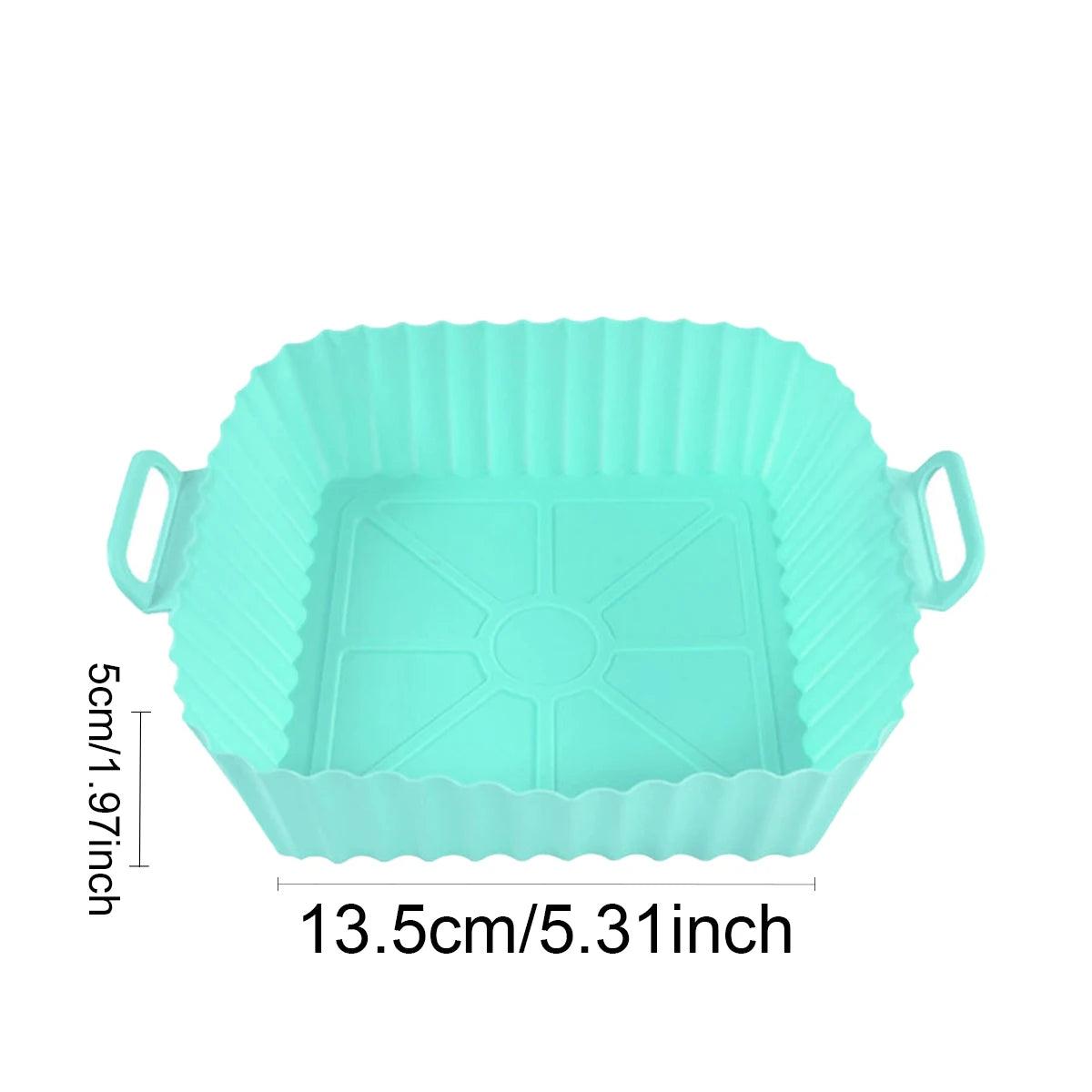 Silicone Air Fryer Liners Pot,Airfryer Basket Cooking Gadgets ,Reusable Baking Tray Non-stick Pizza Pan Oven Kitchen Accessor