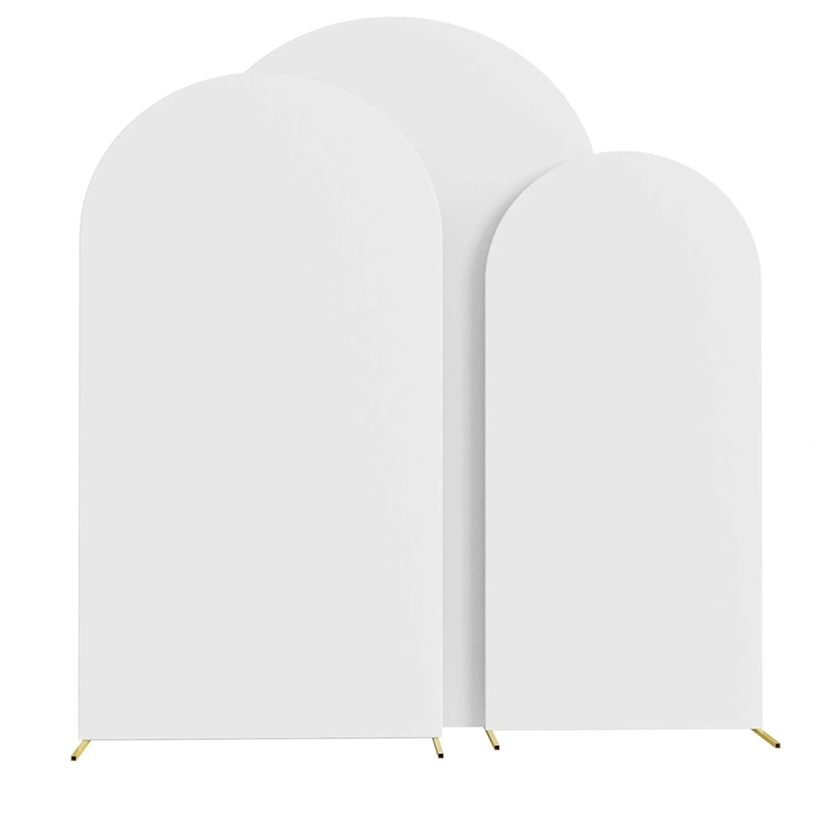 Wedding Arch Cover Arch Backdrop Cover Spandex Fitted Arch Cover for Wedding Birthday Festival Party （Without Shelf） - White 