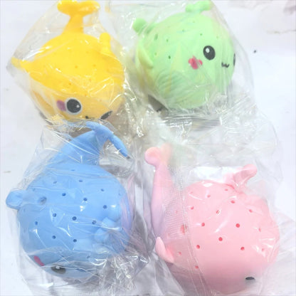 Baby Bath Toys Sponge Water Absorbing Whale Squeezing Stress Relief Toys Summer Swimming Play Water Toy for Children Squishy 